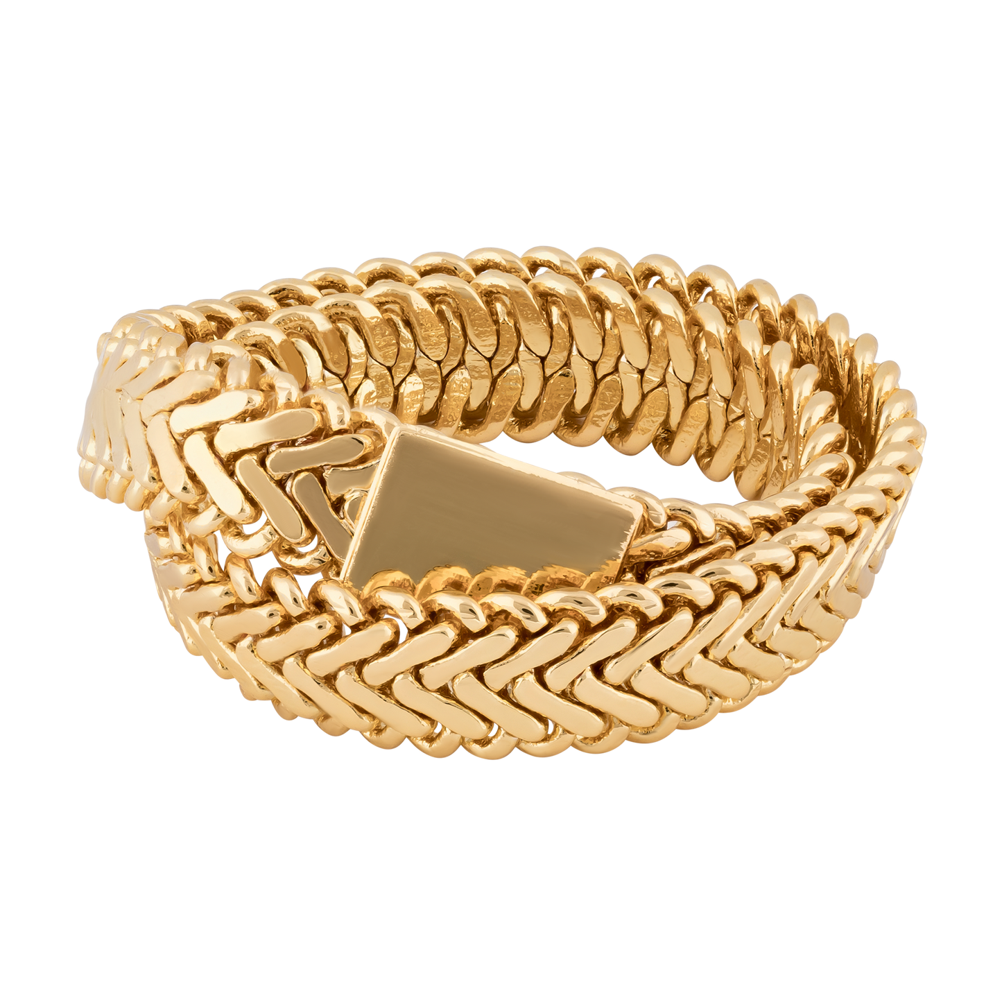 mystica. Wrap Herringbone Ring