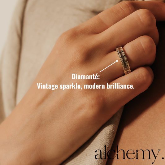 Diamanté Ring by alchemy.