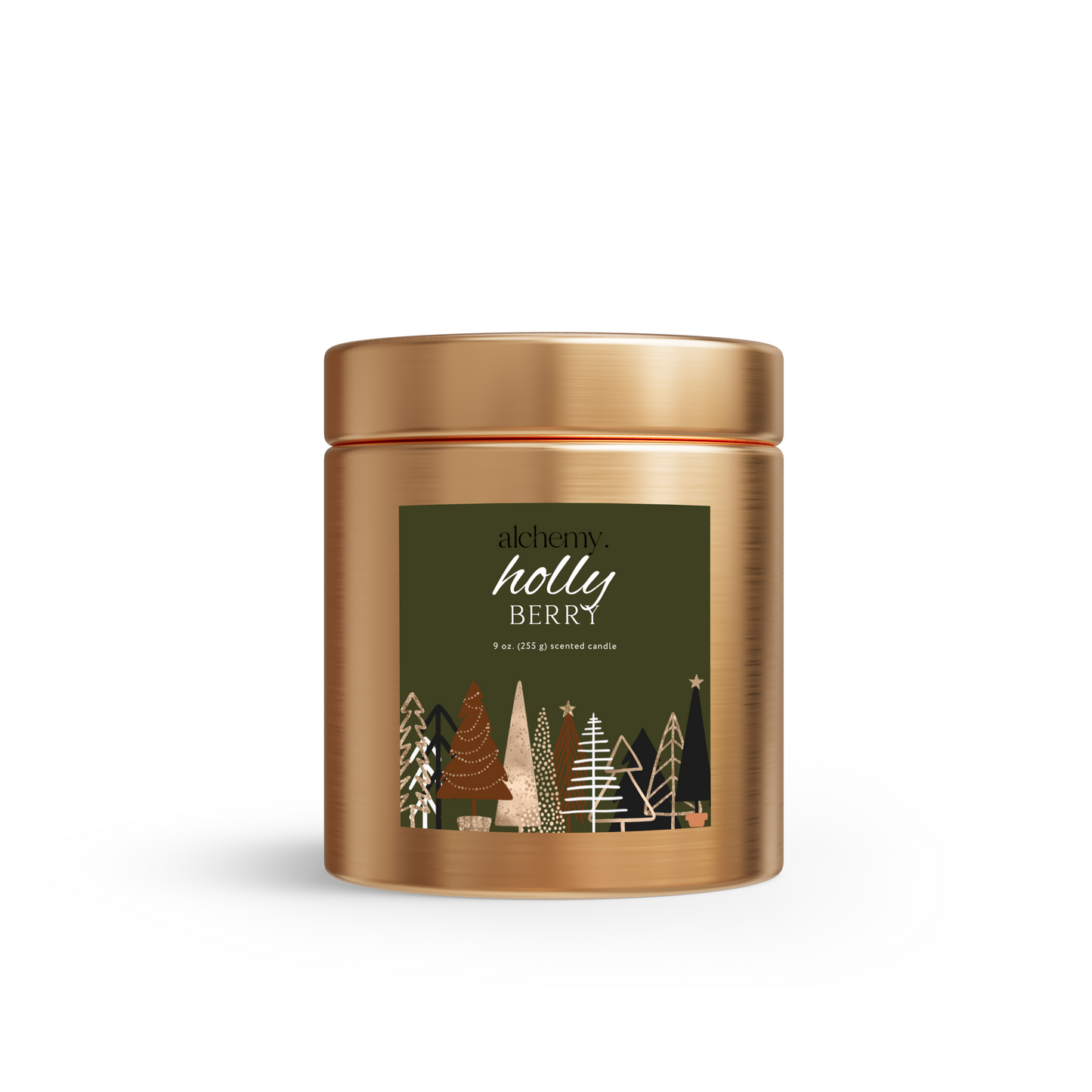 Holly Berry Holiday Candle