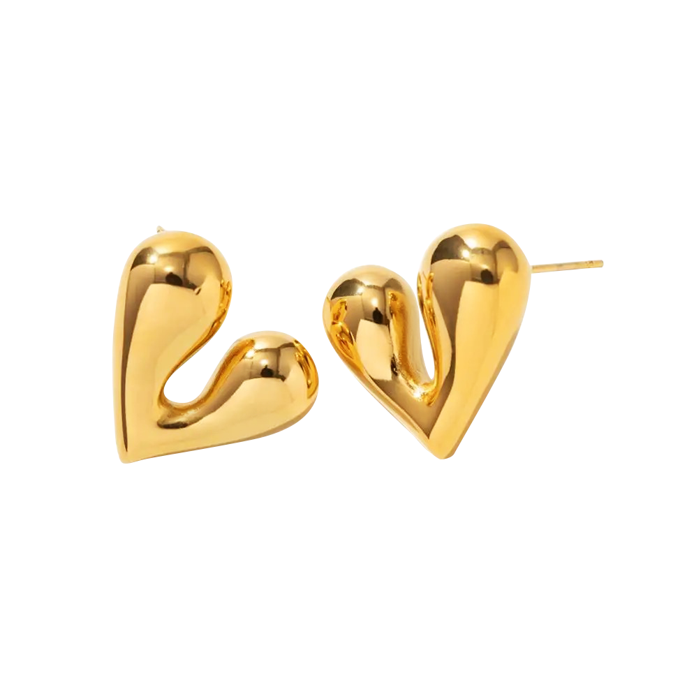 eros. Heart Studs