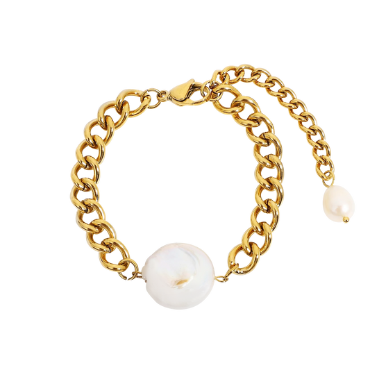cassiopeia. Freshwater Pearl Baroque Bracelet