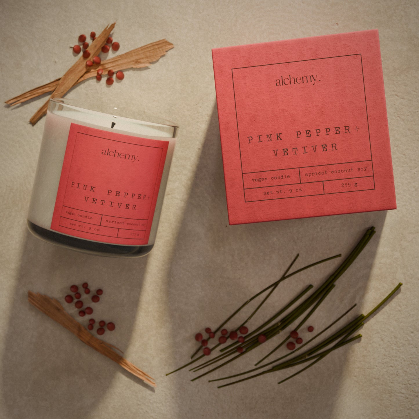 Pink Pepper + Vetiver Candle