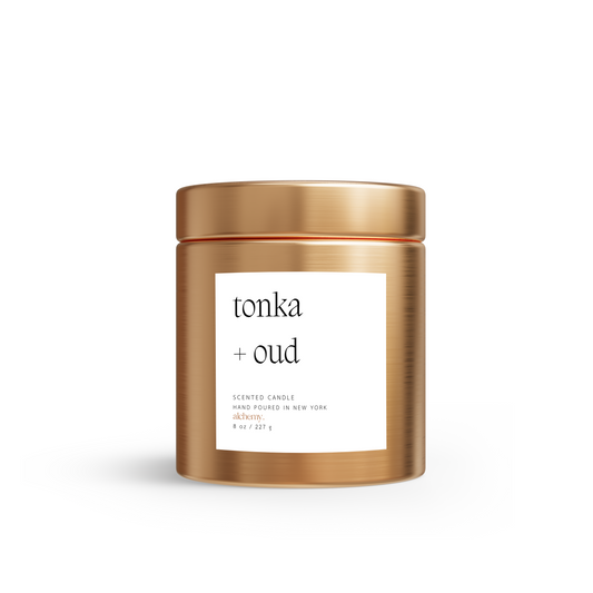 Tonka + Oud Candle