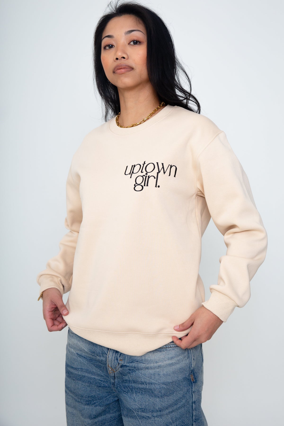 Uptown Girl Crewneck by alchemy.