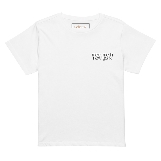 meet me in new york. tee by alchemy.