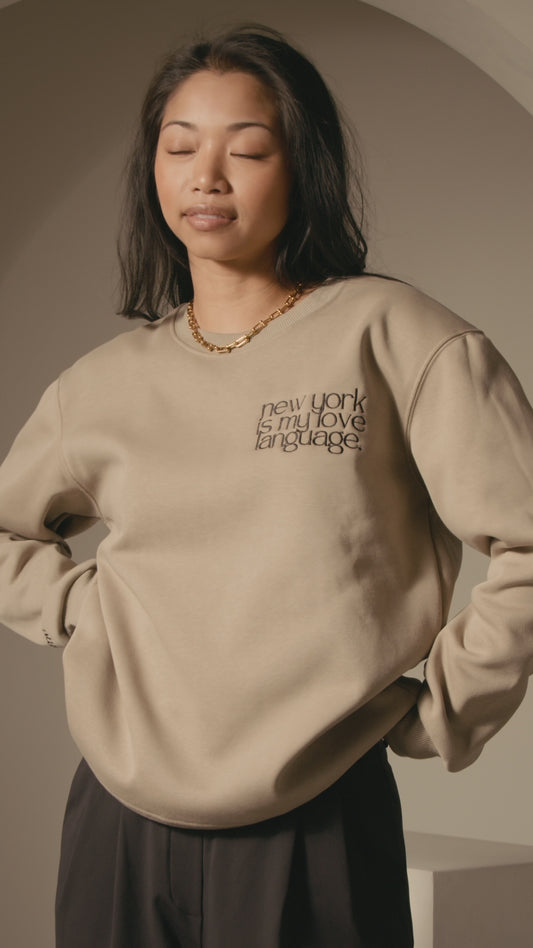 New York is My Love Language™ Crewneck